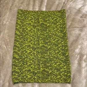 BCBGeneration - Lime Green Knit Skirt